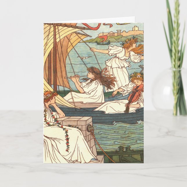 Tarjeta Festiva "Día de Año Nuevo" (Anverso)