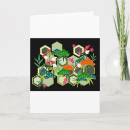 Tarjeta Festiva Día de Año Nuevo estilo japonés japonés