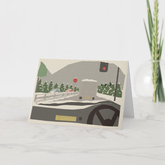 Tarjeta Festiva Día de diciembre (Anverso)