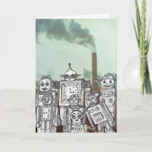 Tarjeta Festiva Día de fiesta 6 del robot