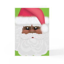 Día de fiesta alegre negro o afroamericano Santa