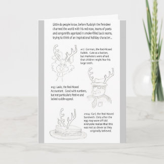 Tarjeta Festiva día de fiesta con la nariz roja