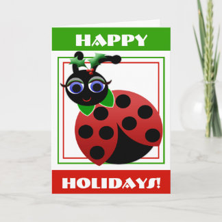 Tarjeta Festiva ¡Día de fiesta de la mariquita de Madeleine Toon!