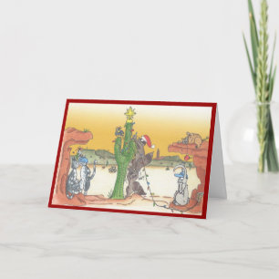 Tarjeta Festiva Día de fiesta de la puesta del sol de Arizona