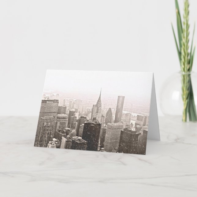 Tarjeta Festiva Día de fiesta de New York City (Anverso)