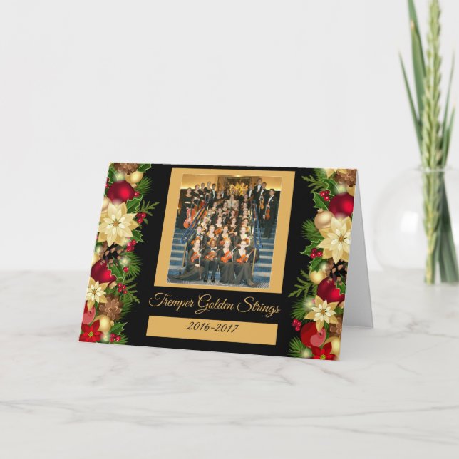 Tarjeta Festiva Día de fiesta de oro Kenosha Wisconsin de las (Anverso)