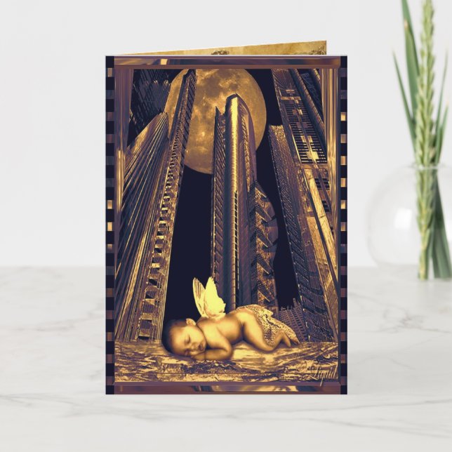 Tarjeta Festiva Día de fiesta del durmiente de la calle (Anverso)