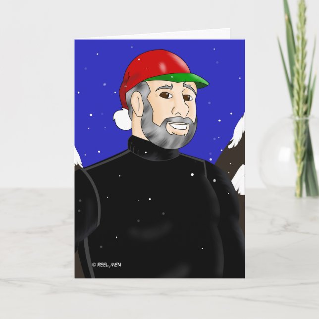 Tarjeta Festiva Día de fiesta del hombre de la montaña (Anverso)