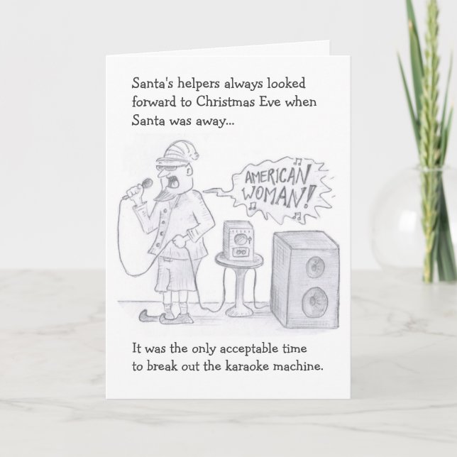 Tarjeta Festiva Día de fiesta del Karaoke (Anverso)