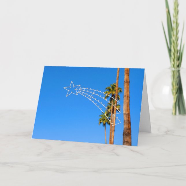 Tarjeta Festiva Día de fiesta del Palm Springs que enciende la (Anverso)