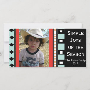 Tarjeta Festiva Día de fiesta geométrico del sudoeste -