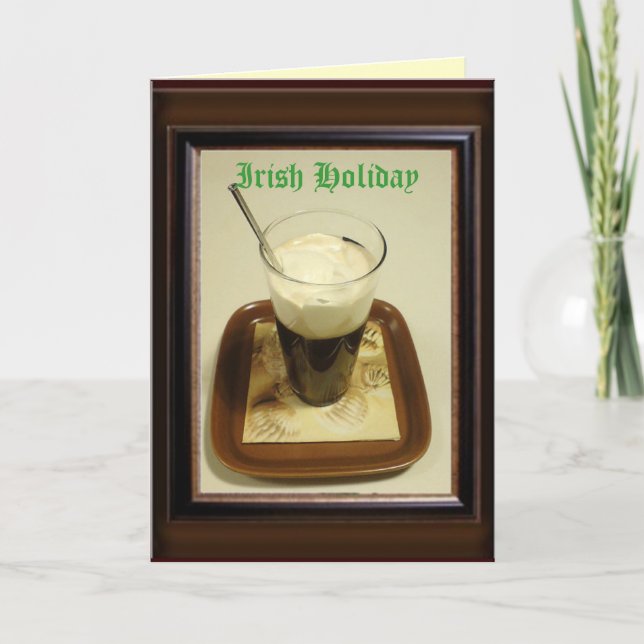 Tarjeta Festiva Día de fiesta irlandés (Anverso)