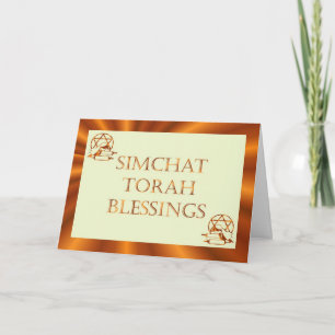 Tarjeta Festiva Día de fiesta judío Chag Sameach de Simchat Torah