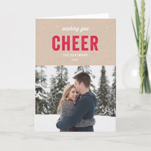 Tarjeta Festiva Día de fiesta Kraft