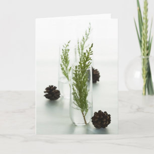 Tarjeta Festiva Día de fiesta verde