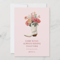 Día de Galentine de vaquera occidental de flores r