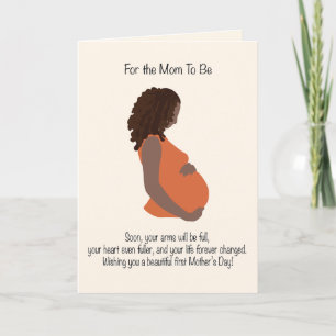 Tarjeta Festiva Día de la futura madre negra