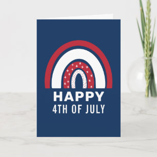 Tarjeta Festiva Día De La Independencia De Estados Unidos 4 De Jul