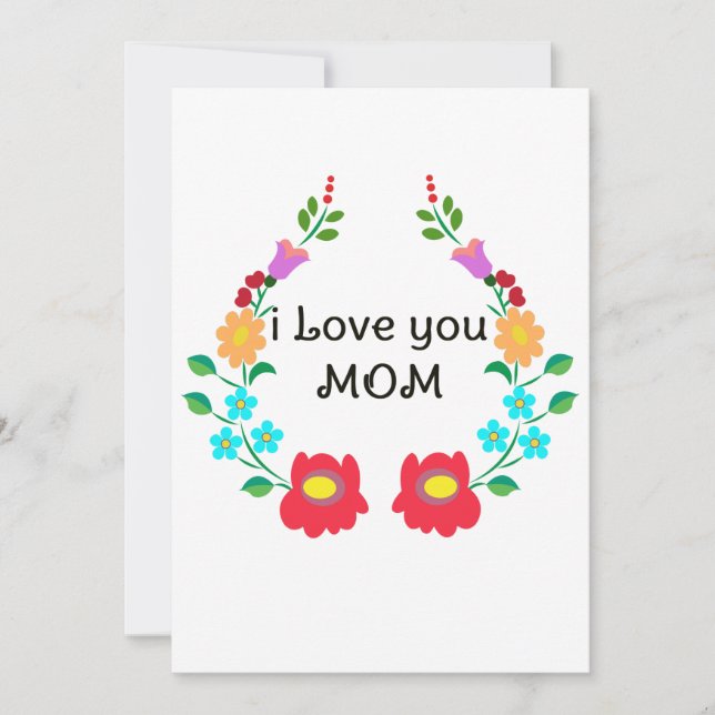 Tarjeta Festiva Día de la Madre (Anverso)