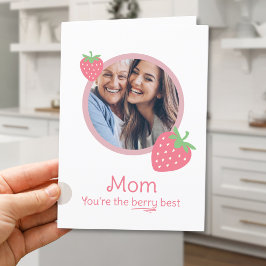 Tarjeta Festiva Día de la Madre Berry Best Mom