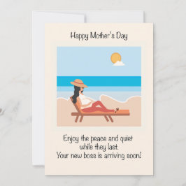 Tarjeta Festiva Día de la Madre Embarazada