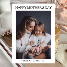 Tarjeta Festiva Día de la Madre moderno minimalista 1 foto