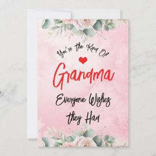 Tarjeta Festiva Día de la Madre para linda abuela personalizado