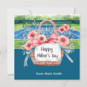 Tarjeta Festiva Día de la Madre para tenista