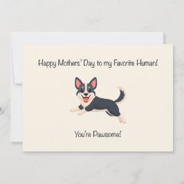Tarjeta Festiva Día de la Madre Pawsome