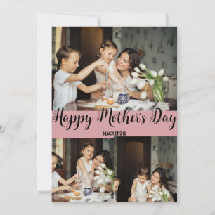 Tarjeta Festiva Día de la Madre personalizado, tres regalos de col