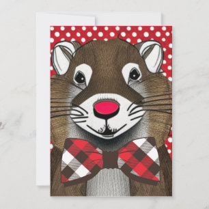 Tarjeta Festiva Día de la Marmota