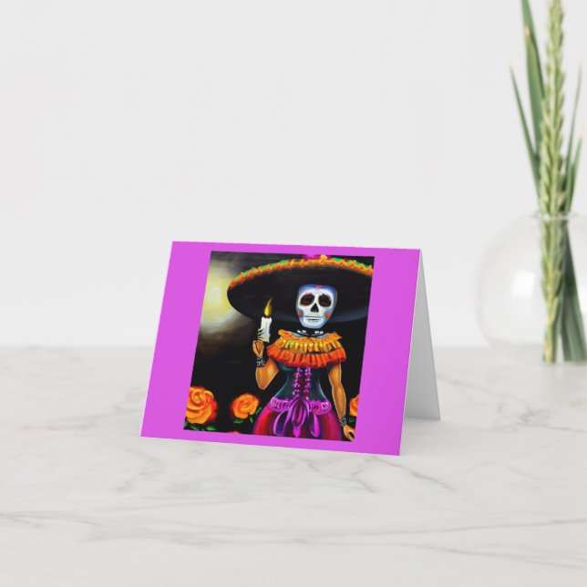 Tarjeta Festiva Día de la Muerte 2 (Anverso)