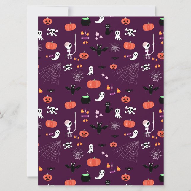 Tarjeta Festiva Día de las Brujas (Anverso)