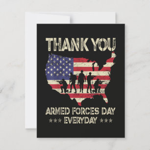 Tarjeta Festiva Día de las Fuerzas Armadas