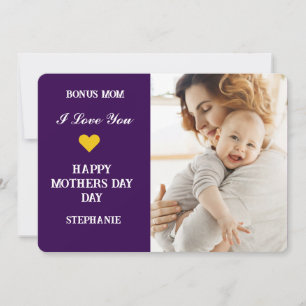 Tarjeta Festiva Día de las Madres moderno 2 fotos