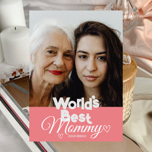 Tarjeta Festiva Día de las madres personalizado, regalo de mamá de
