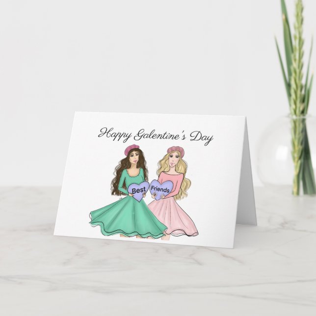 Tarjeta Festiva Día de las mejores galantinas de amigos (Anverso)