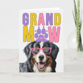 Tarjeta Festiva Día de los Abuelos de los Perros de Montaña GrandM