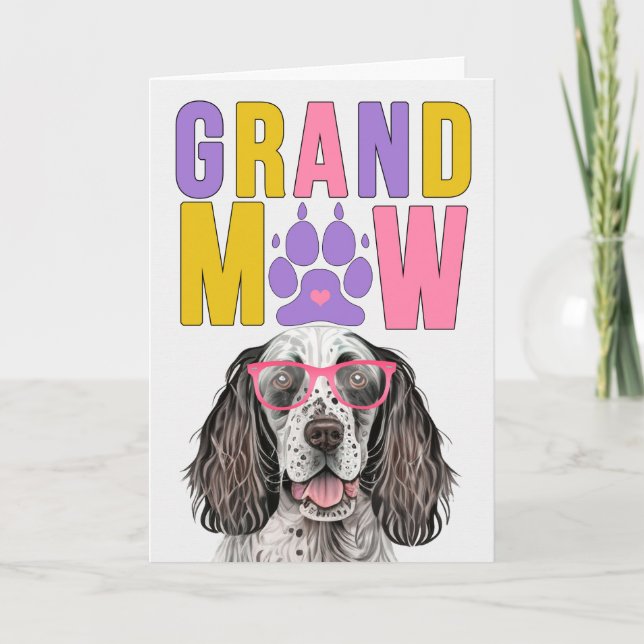 Tarjeta Festiva Día de los abuelos del GrandDOG, el programador in (Anverso)