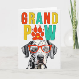 Tarjeta Festiva Día de los abuelos del GrandDOG en Dalmacia