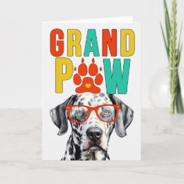 Tarjeta Festiva Día de los abuelos del GrandDOG en Dalmacia