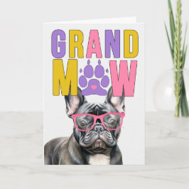 Tarjeta Festiva Día de los abuelos del GrandDOG Frenchie