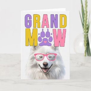 Tarjeta Festiva Día de los abuelos del GrandDOG Samoyed