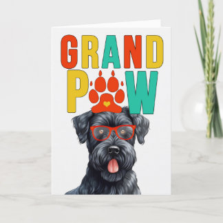 Tarjeta Festiva Día de los abuelos divertidos de Gran PAW Kerry Bl