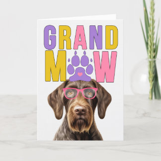 Tarjeta Festiva Día de los abuelos divertidos de GrandMAW Wirehair