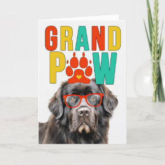 Tarjeta Festiva Día de los abuelos divertidos del perro de Terrano