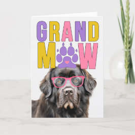 Tarjeta Festiva Día de los abuelos divertidos del perro de Terrano