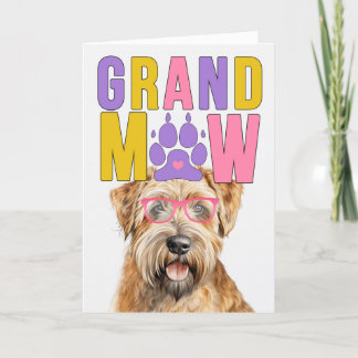 Tarjeta Festiva Día de los Abuelos Graciosos del GrandMAW Wheaten