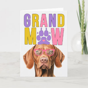 Tarjeta Festiva Día de los Abuelos Graciosos del Perro GrandMAW Vi