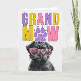Tarjeta Festiva Día de los Abuelos GrandDOG de GrandMAW Affenpinsc